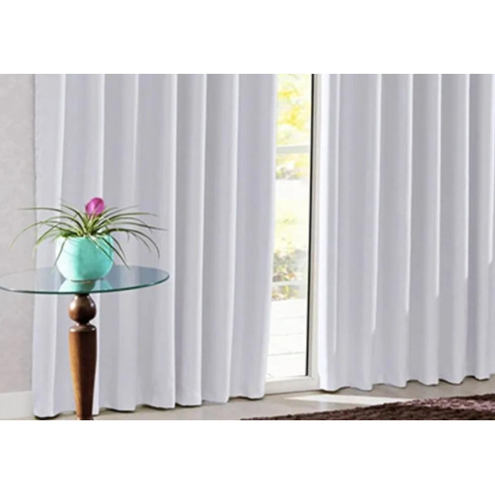 Cortina Pvc Blackout 1Fl 1,30X1,70 Branco