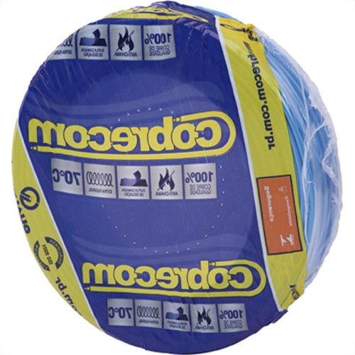 Fio Cabo Auto Cobrecom 100mts 4,0mm Azul