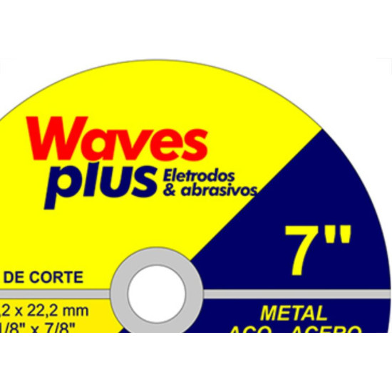 Disco Corte Waves Ferro 7X7/8 2T