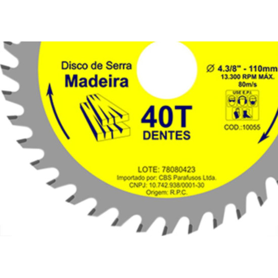 Serra Circ.Widea Waves Plus 4.3/8X40X20 Serra Circ.Widea Waves Plus 4.3/8X40X20