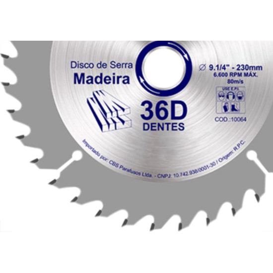 Serra Circ.Widea Waves Plus 9.1/4X36X20 Serra Circ.Widea Waves Plus 9.1/4X36X20