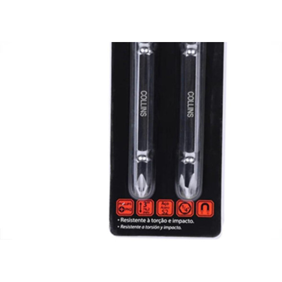 Jogo Ponteira Collins Phil 1/4X 76Mm 02P