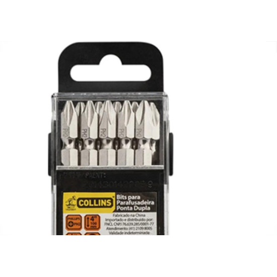 Jogo Ponteira Collins Phil 1/4X100Mm 10P Jogo Ponteira Collins Phil 1/4X100Mm 10P