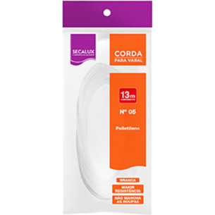 Corda P/Varal Secalux C/13Mts N.5 Br