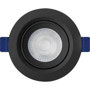 Spot Emb.05W Led 3000K Red B_D Preto