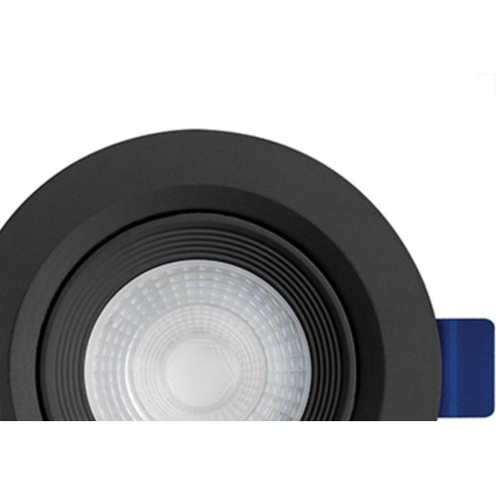 Spot Emb.05W Led 6500K Red B_D Preto