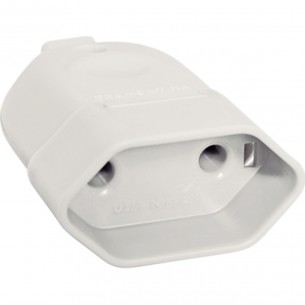 Pino Femea Tramon 2P 10A 949 Pote Branco/Preto - Kit C/24 Unidades Pino Femea Tramon 2P 10A 949 Pote Branco/Preto - Kit C/24 Unidades