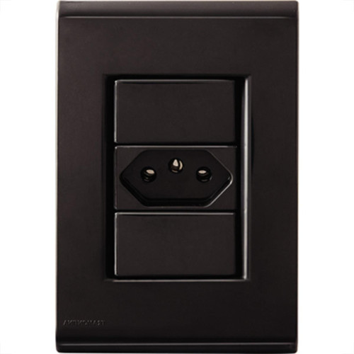 Conjunto Tram.Liz 1Tomada 20A 571730/13 Grafite