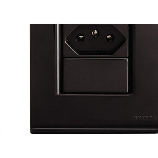 Conjunto Tram.Liz 1Tomada 20A 571730/13 Grafite