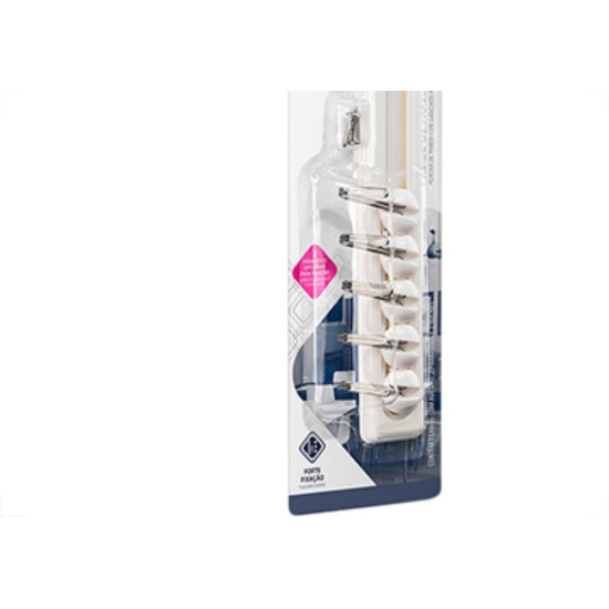 Cabide Adesivo Atlas 0,5Kg Movel Branco Cabide Adesivo Atlas 0,5Kg Movel Branco