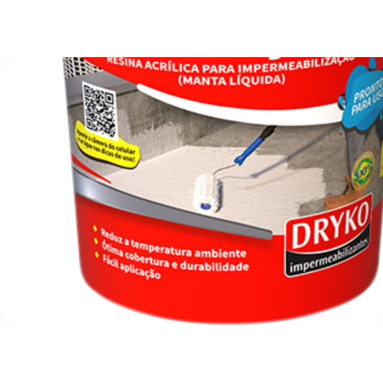 Manta Liquida Dryko Cinza 12Kg Manta Liquida Dryko Cinza 12Kg