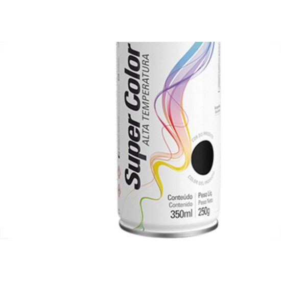 Spray Tekbond Alta Temp Preto Fosco 350Ml