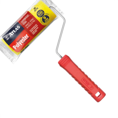 Rolo Atlas Espuma Amarelo 09Cm 406/9A