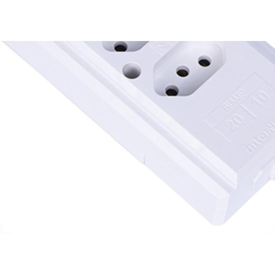 Tomada Barra Intern.B Tripla 2P+T20A Branco