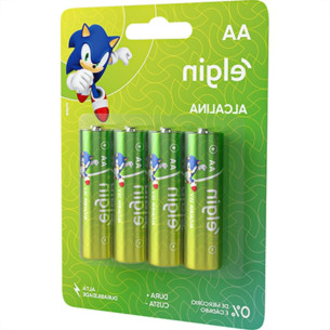Pilha Alcalina Elgin Peq.Aa2 C/4 - Kit C/10 CA