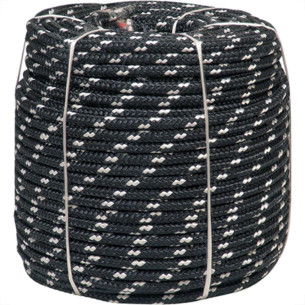 Corda Poliest.Firmeza Branco/Preto 08Mm Rl/240