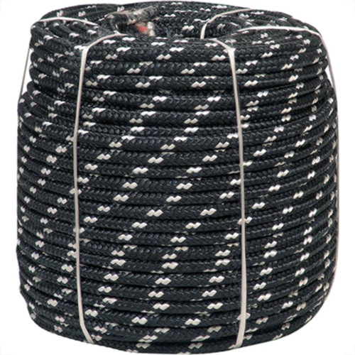 Corda Poliest.Firmeza Branco/Preto 08Mm Rl/240 Corda Poliest.Firmeza Branco/Preto 08Mm Rl/240