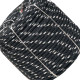 Corda Poliest.Firmeza Branco/Preto 08Mm Rl/240 Corda Poliest.Firmeza Branco/Preto 08Mm Rl/240