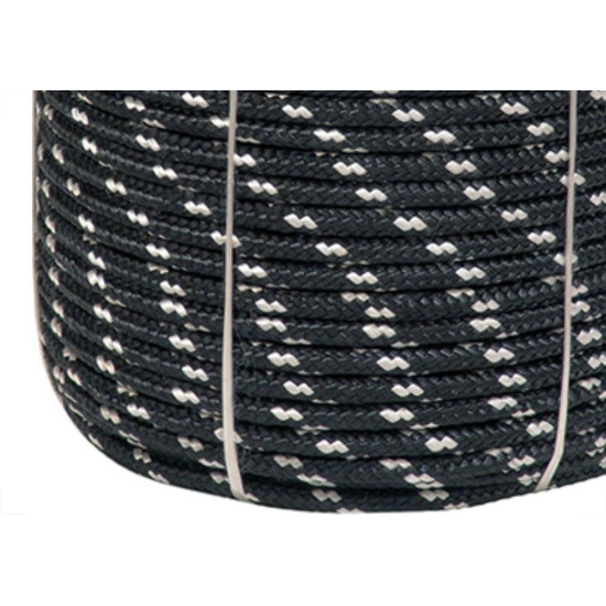 Corda Poliest.Firmeza Branco/Preto 08Mm Rl/240 Corda Poliest.Firmeza Branco/Preto 08Mm Rl/240