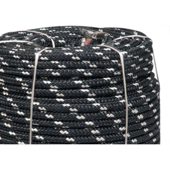Corda Poliest.Firmeza Branco/Preto 08Mm Rl/240 Corda Poliest.Firmeza Branco/Preto 08Mm Rl/240