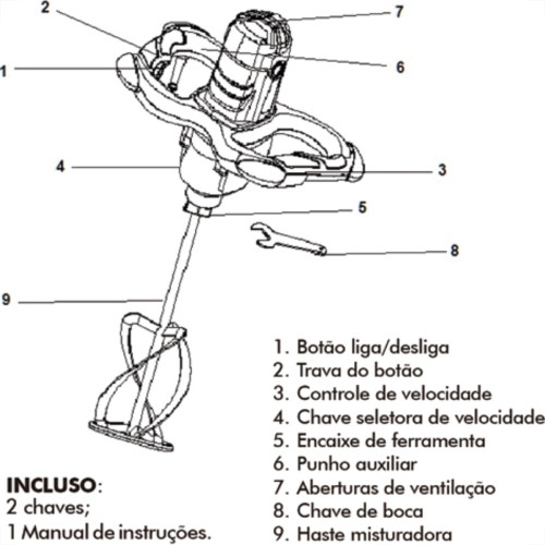Misturador Argam Csm Ma1600W 220V Misturador Argam Csm Ma1600W 220V