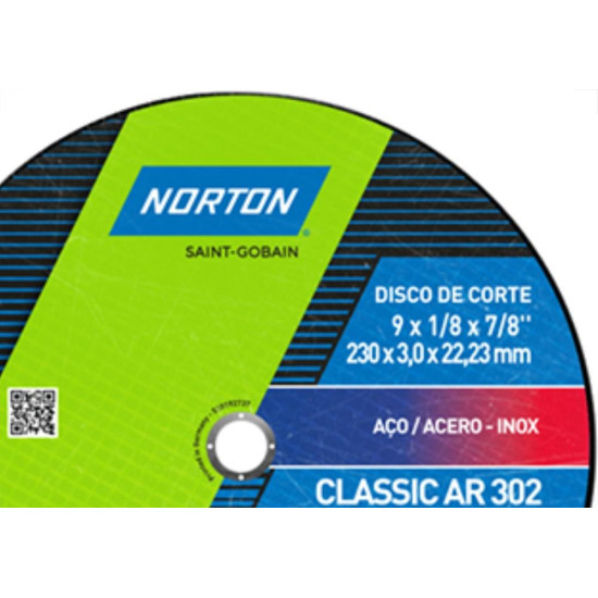 Disco Corte Norton Ferro 9X7/8 Disco Corte Norton Ferro 9X7/8