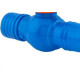 Registro Esfera Reboucas Uniao Dentada Azul 1/2 - Kit C/10 Unidades