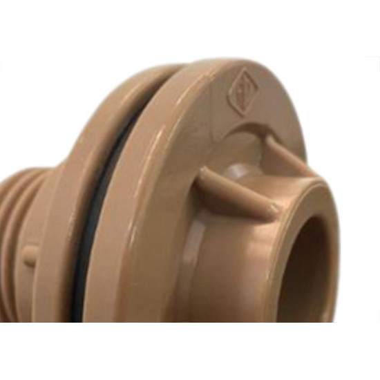 Adaptador C/Flange Pvc Reboucas 3/4 Marrom - Kit C/10 Unidades Adaptador C/Flange Pvc Reboucas 3/4 Marrom - Kit C/10 Unidades