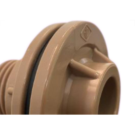Adaptador C/Flange Pvc Reboucas 1.1/2 Marrom - Kit C/2 Unidades Adaptador C/Flange Pvc Reboucas 1.1/2 Marrom - Kit C/2 Unidades