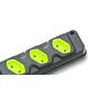 Kit C/2 - Tomada Barra Fiolux Tripla 2P 20A Preto Kit C/2 - Tomada Barra Fiolux Tripla 2P 20A Preto