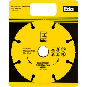 Disco Tungstenio Eda Mad 110X20Mm
