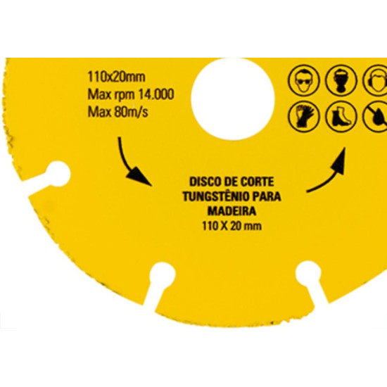 Disco Tungstenio Eda Mad 110X20Mm Disco Tungstenio Eda Mad 110X20Mm