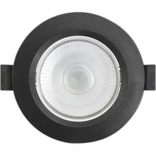 Spot Emb.08W Led 3000K Red Blumenau Preto