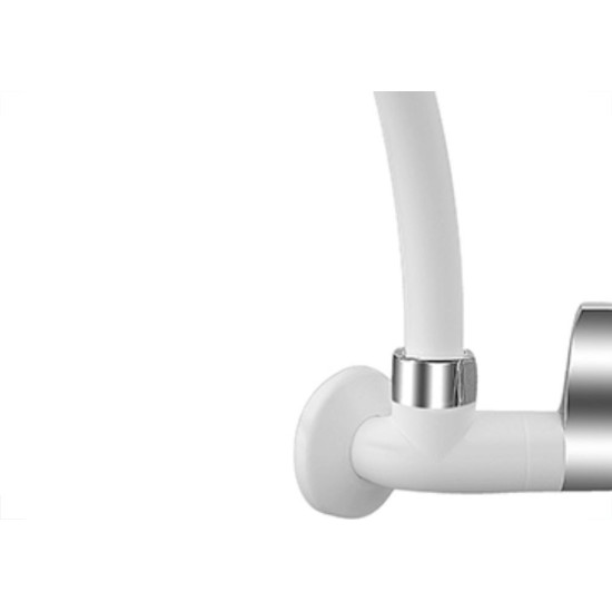 Torneira Abs Socel B.M Orquidea Pared Branco/Cromado Torneira Abs Socel B.M Orquidea Pared Branco/Cromado