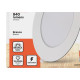 Luminaria Led Embutir Redonda 12W 6500K 17Cm B_D Eco