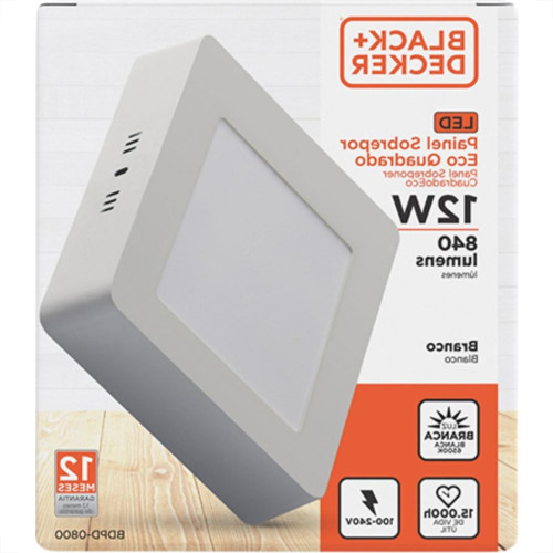 Luminaria Led Sob Quad 12W 6500K 16Cm B_D Eco Luminaria Led Sob Quad 12W 6500K 16Cm B_D Eco