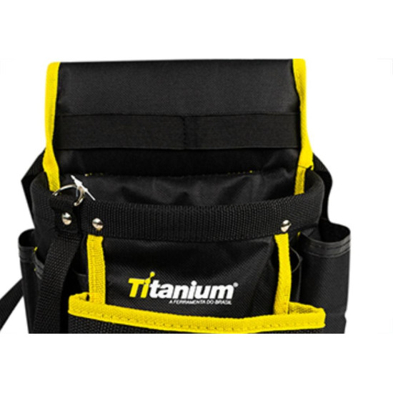 Bolsa Para Ferramentas 07 Bolsos 26X28 Titanium Bolsa Para Ferramentas 07 Bolsos 26X28 Titanium
