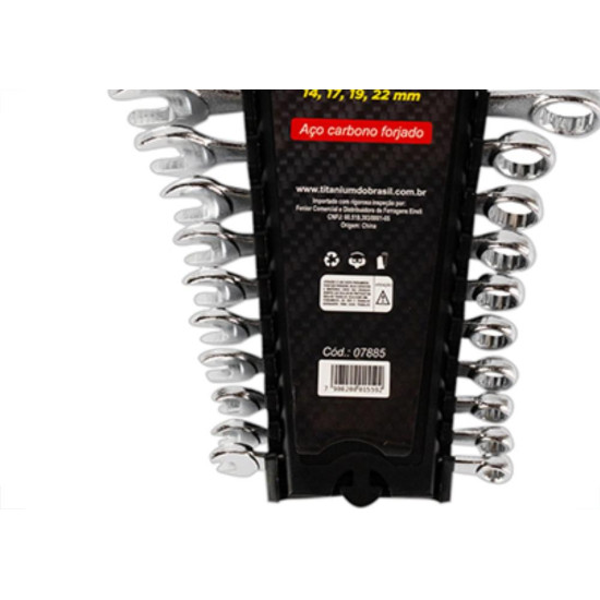 Jogo Chave Combinad Titanium 6 22 12P