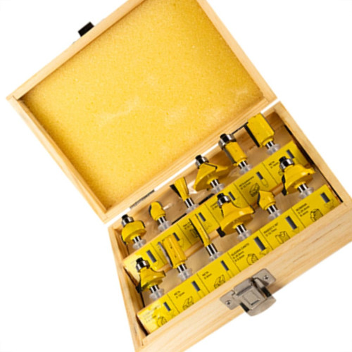 Fresa P/Tupia Titanium Kit 12Pcs 5460 Fresa P/Tupia Titanium Kit 12Pcs 5460
