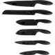 Faca Gourmet Titanium Kit 06Pc Preto 6895 Faca Gourmet Titanium Kit 06Pc Preto 6895