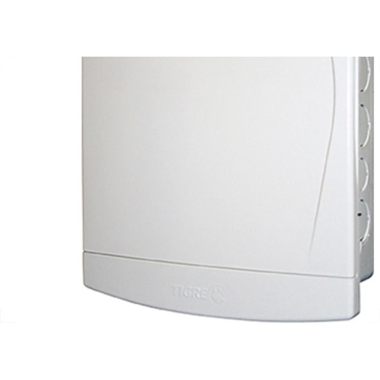 Quadro Tigre C/Barr.Neut+T 12/16D Din Branco Quadro Tigre C/Barr.Neut+T 12/16D Din Branco