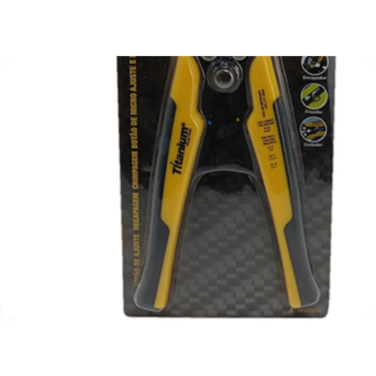 Alicate P/Crimpar 8 Autom Titanium 7814 Alicate P/Crimpar 8 Autom Titanium 7814