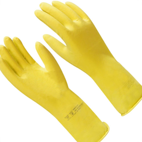 Luva Imbat Latex Verniz Silver Amarelo 08-M - Kit C/12 Unidades Luva Imbat Latex Verniz Silver Amarelo 08-M - Kit C/12 Unidades