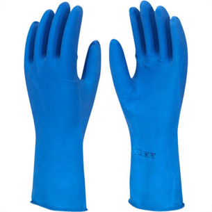 Luva Imbat Latex Azul 09-G - Kit C/12 Unidades