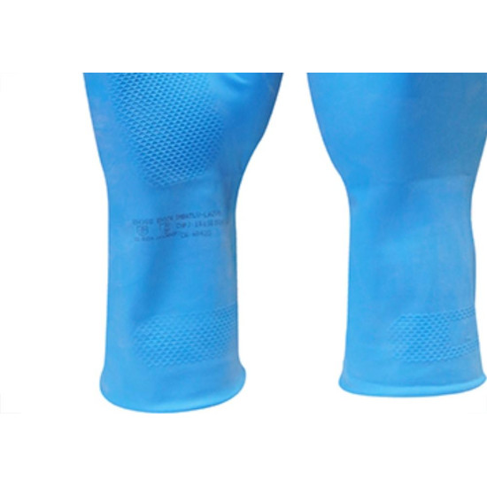 Luva Imbat Latex Verniz Silver Azul 08-M - Kit C/12 Unidades Luva Imbat Latex Verniz Silver Azul 08-M - Kit C/12 Unidades