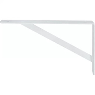 Cantoneira Mao Francesa R.C.A Leve Branco 50Cm - Kit C/12 Unidades