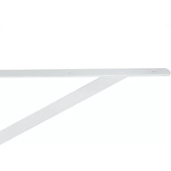 Cantoneira Mao Francesa R.C.A Leve Branco 50Cm - Kit C/12 Unidades