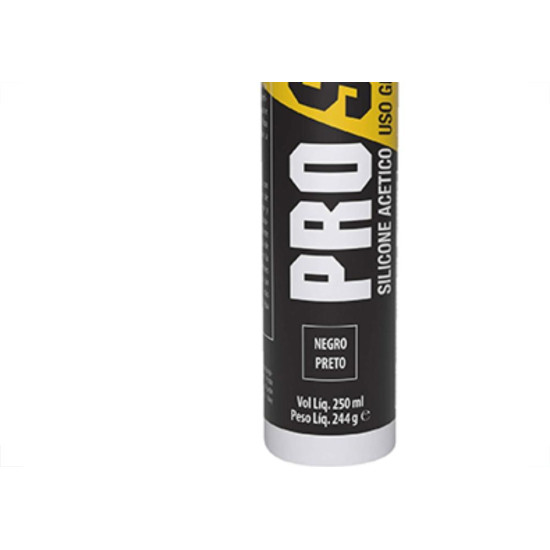 Cola Silicone 244G Pro-Sil Preto Cola Silicone 244G Pro-Sil Preto