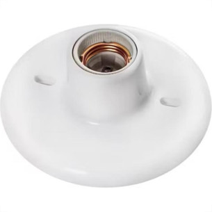 Plafon Decora Pvc Jr Branco Soquete Porc.