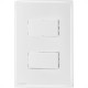 Conjunto Radial Ouro Branco 2 interruptores Paral 1809036 Conjunto Radial Ouro Branco 2 interruptores Paral 1809036